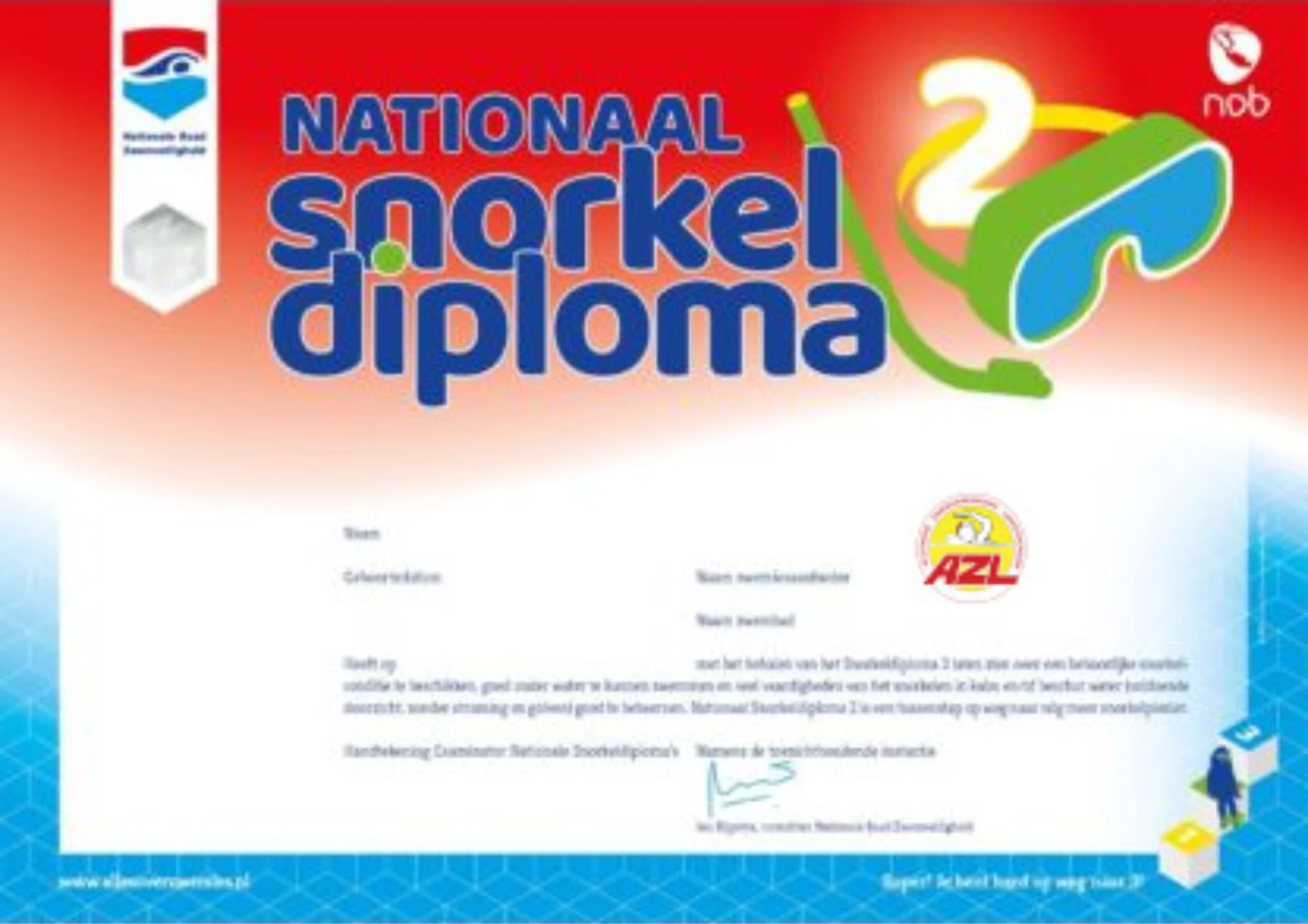 Snorkelen diploma's